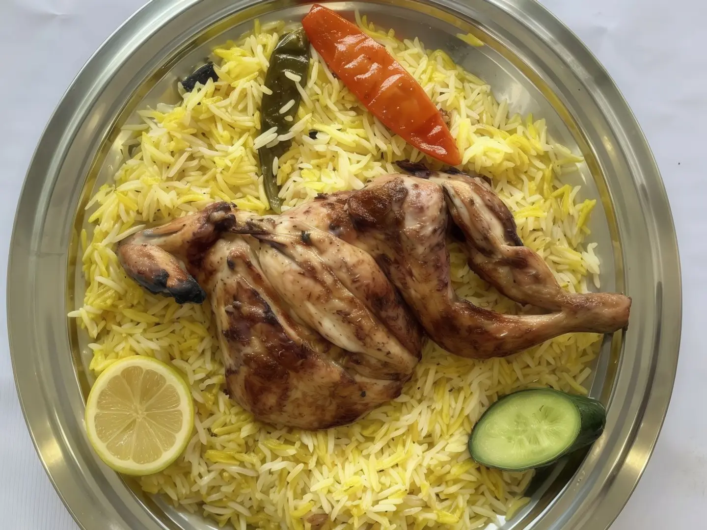 نص دجاج مظبي ارز مندي