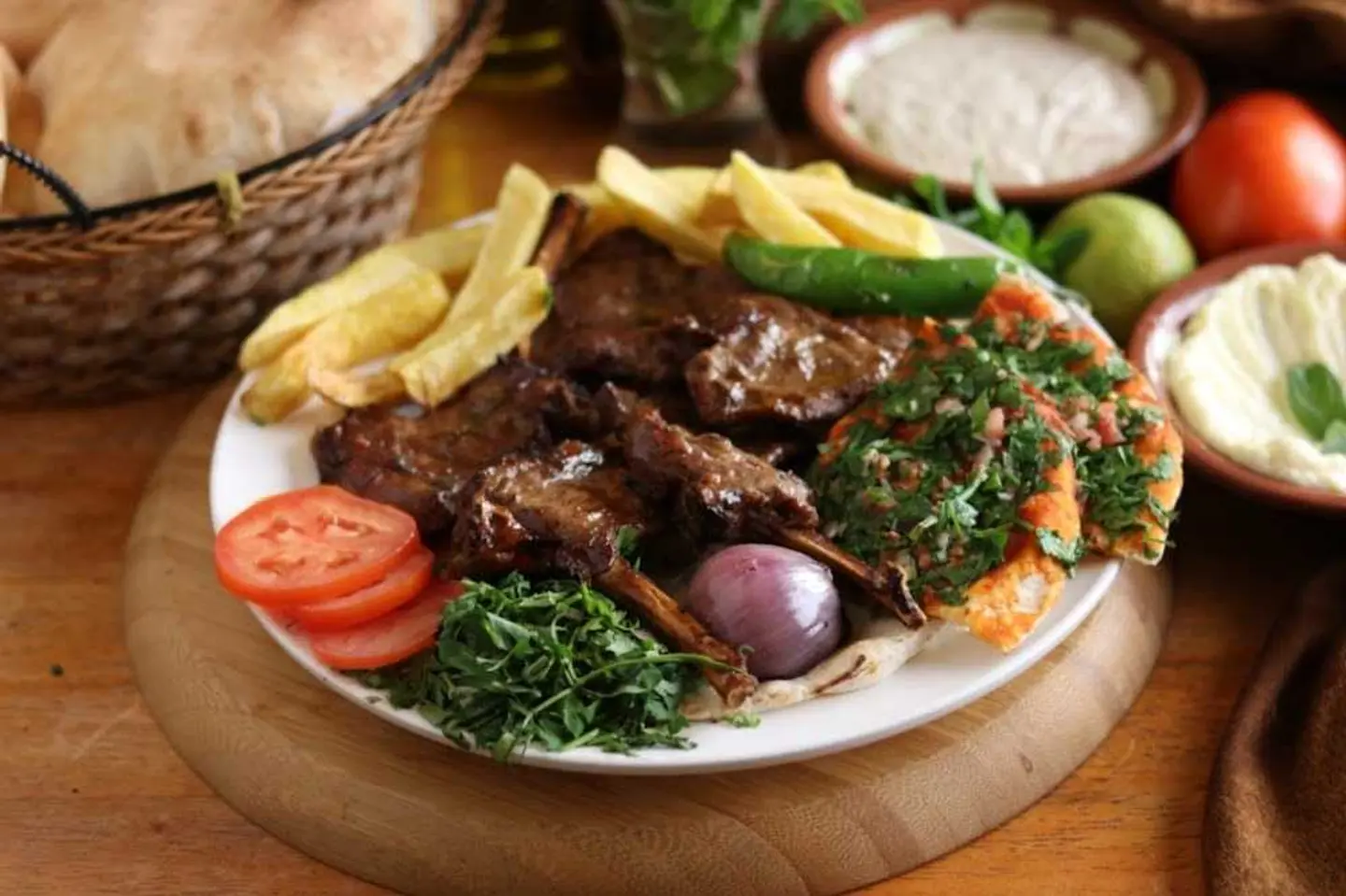 ريش مشوية