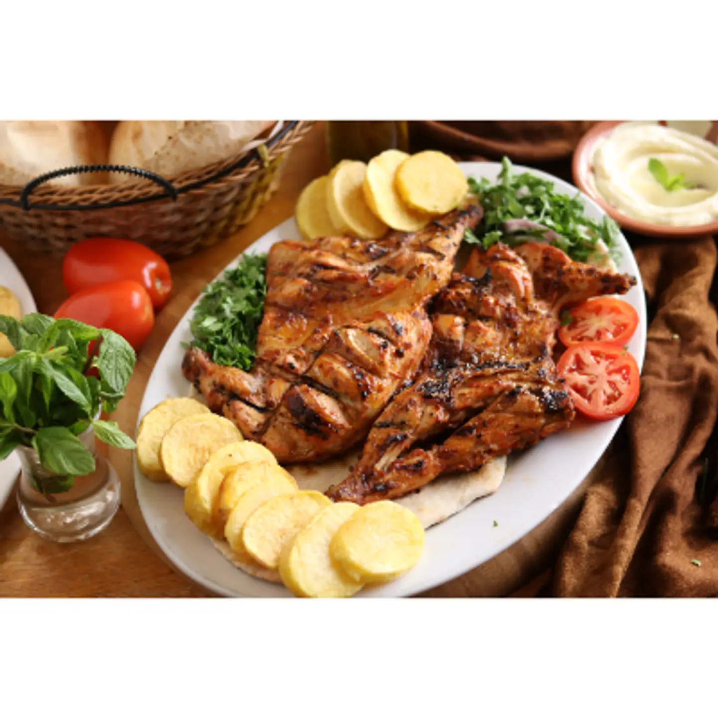 فروج مشوي مسحب