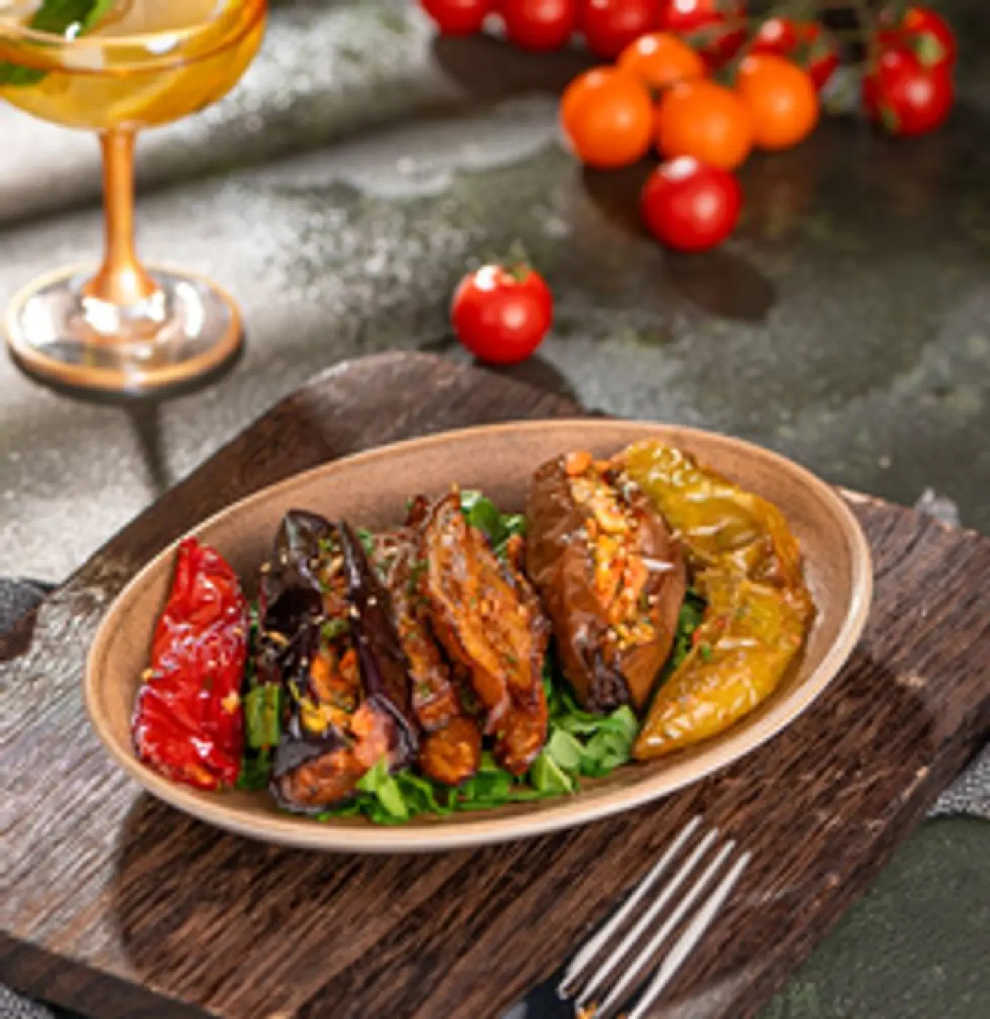 Stufffed Fried Eggplant