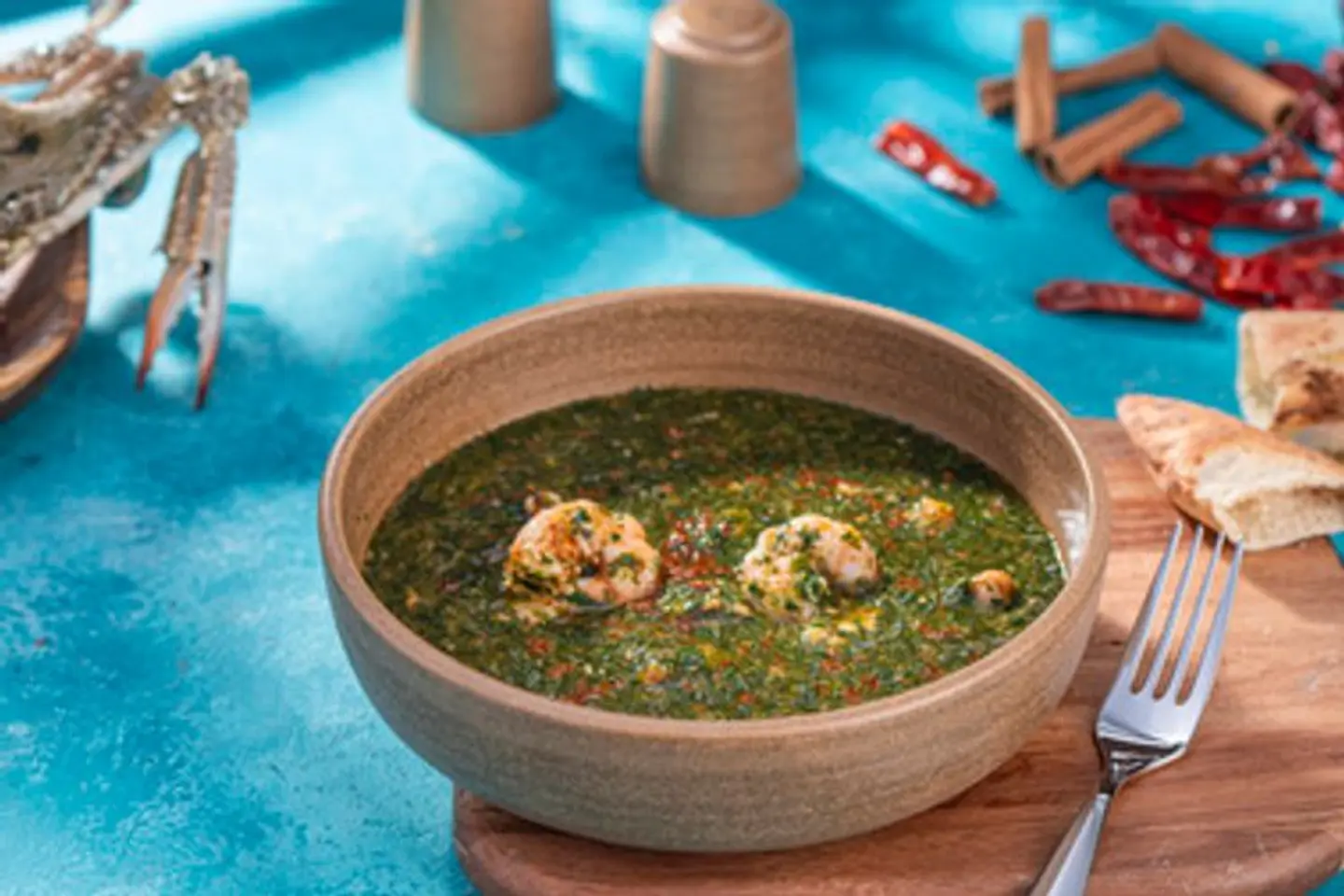 Molokhia With Shrimp