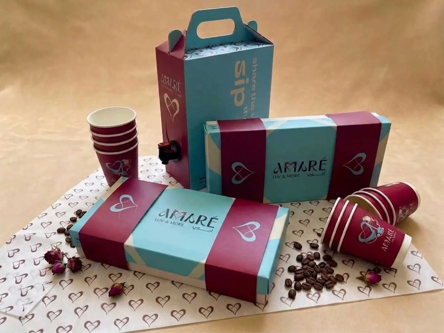 Two Luv Boxes With Coffee Box
