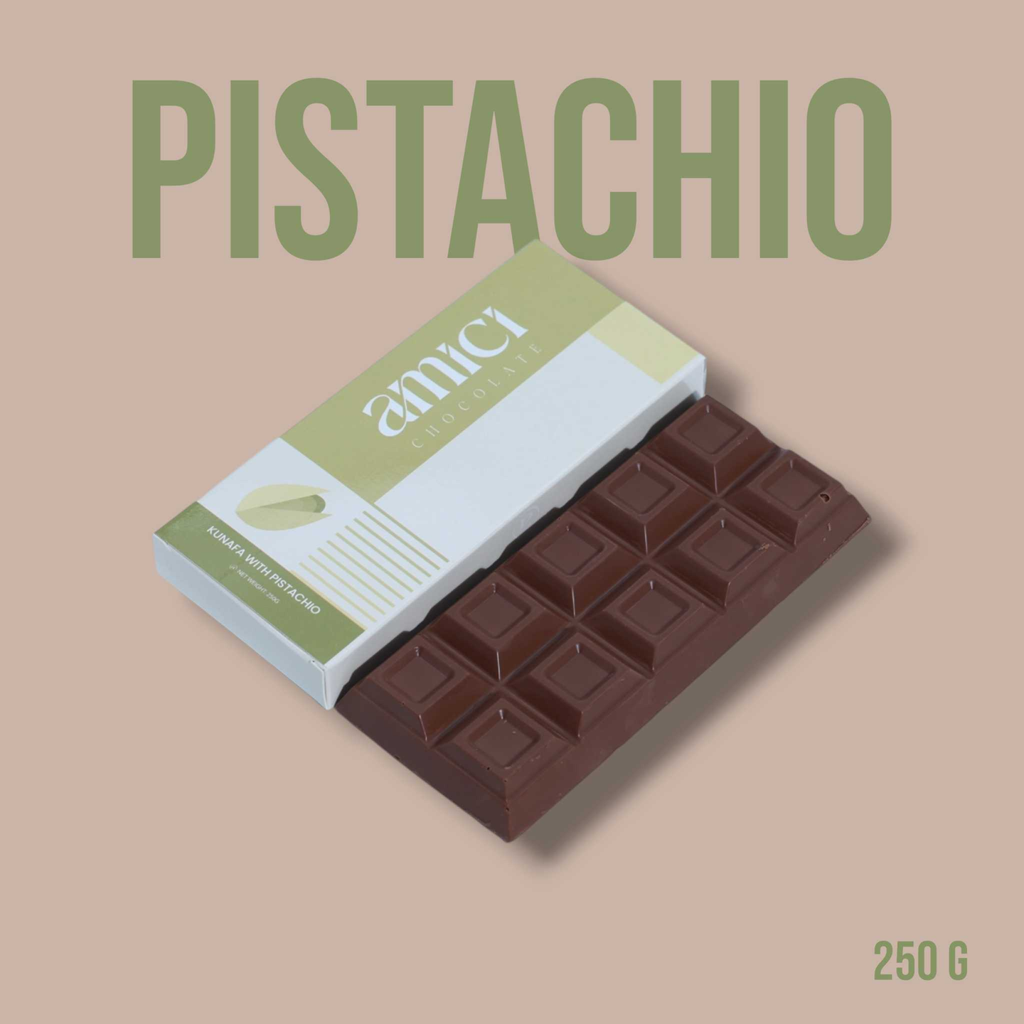 Large Chocolate Bar Kunafa And Pistachio