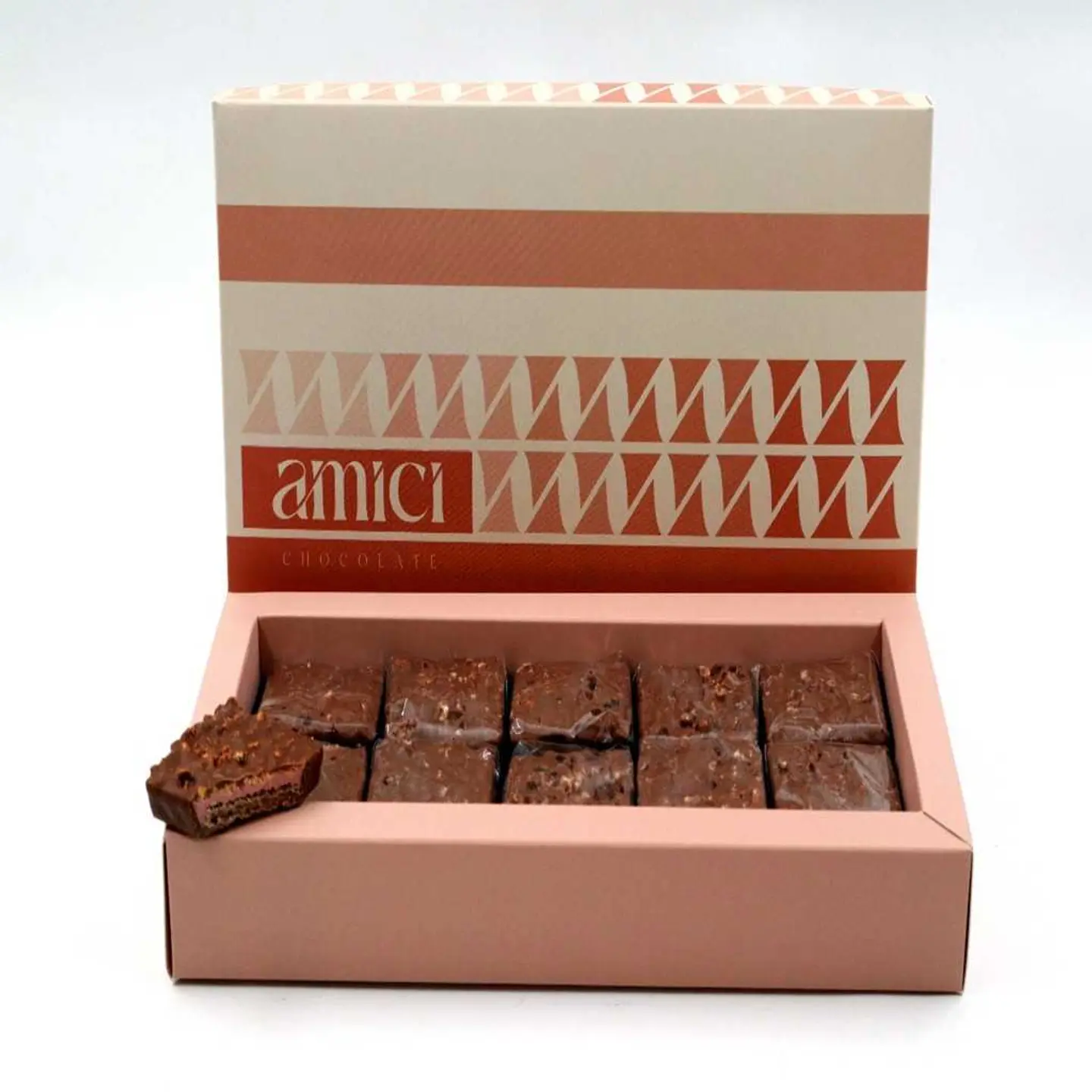 Box Of Cap Chocolates Red