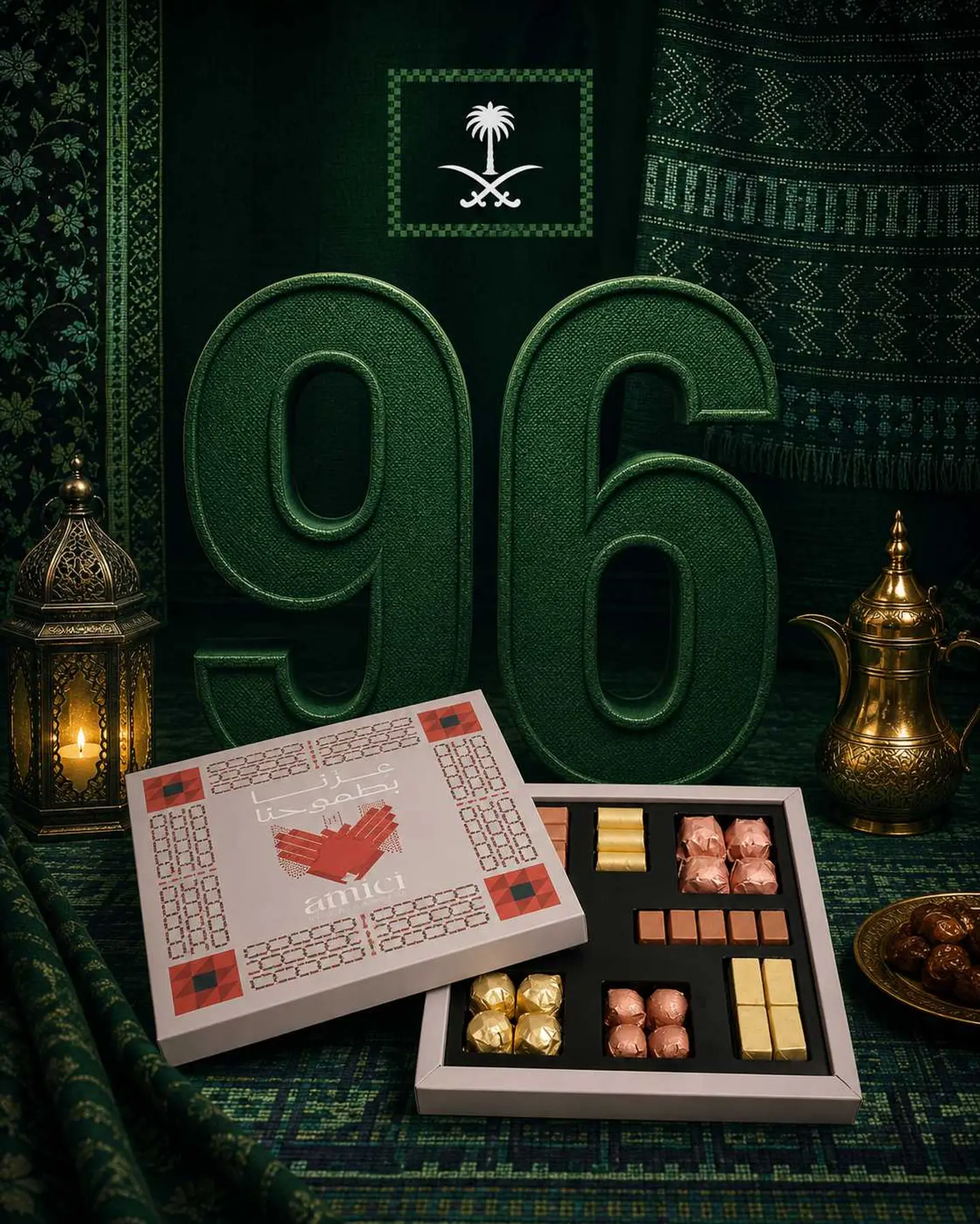 بوكس اليوم الوطني احمر كبير