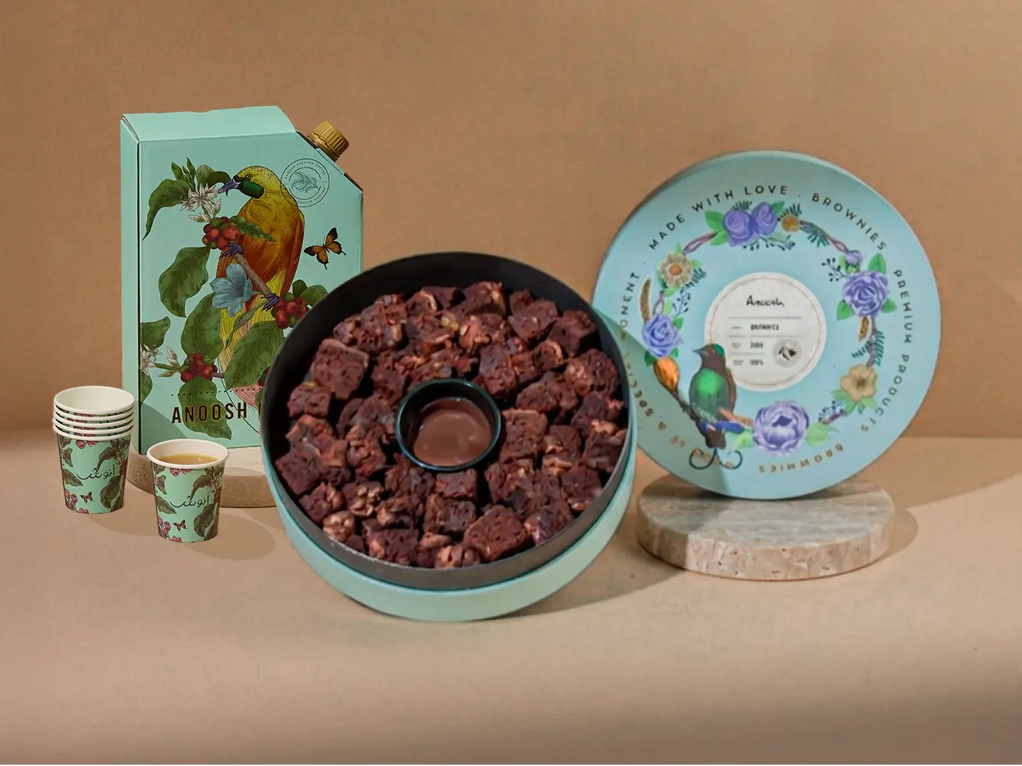 Offers Brownies + Saudi Coffee
