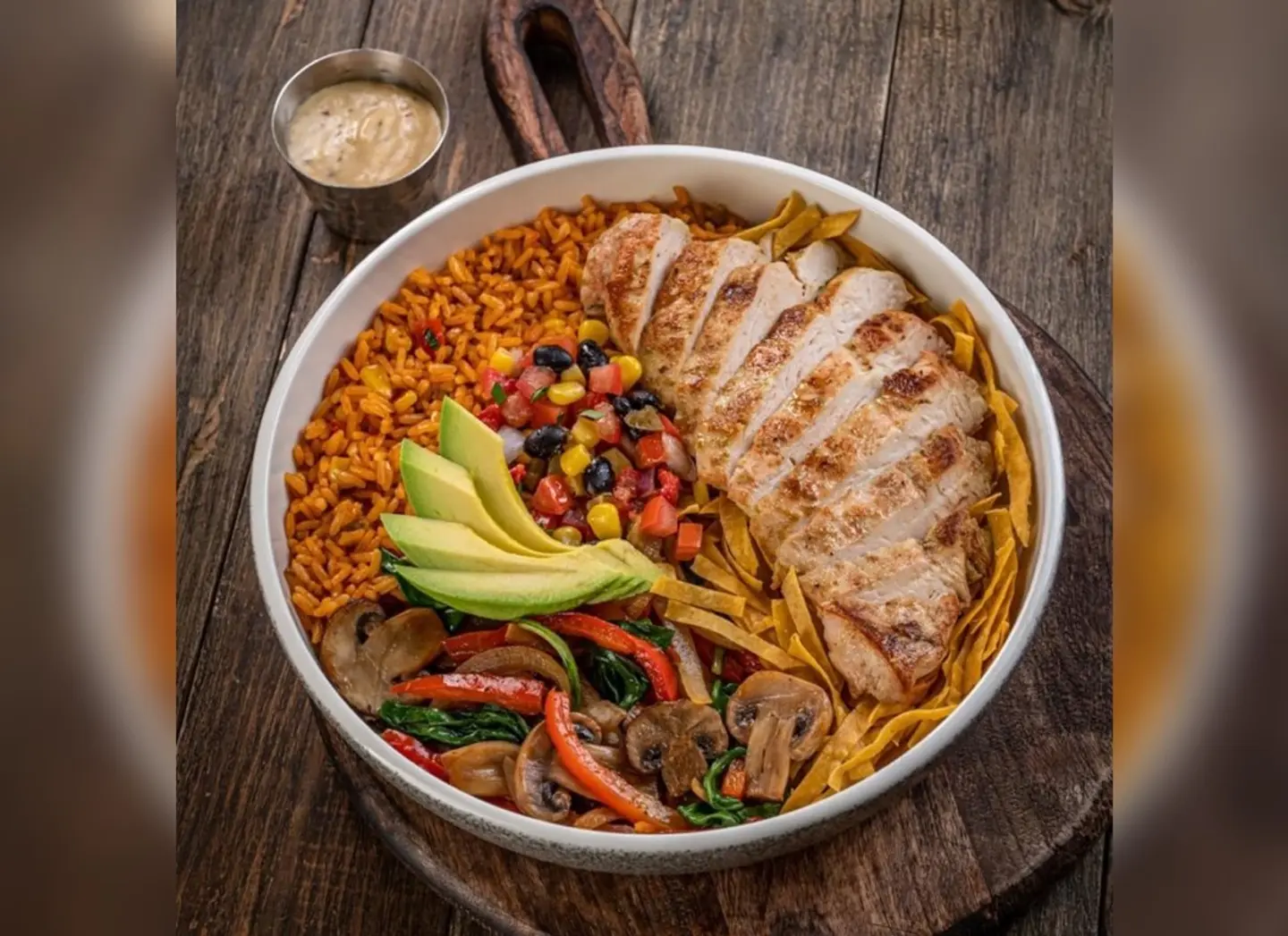 Cuban Chicken And Mexican Rice Bowl