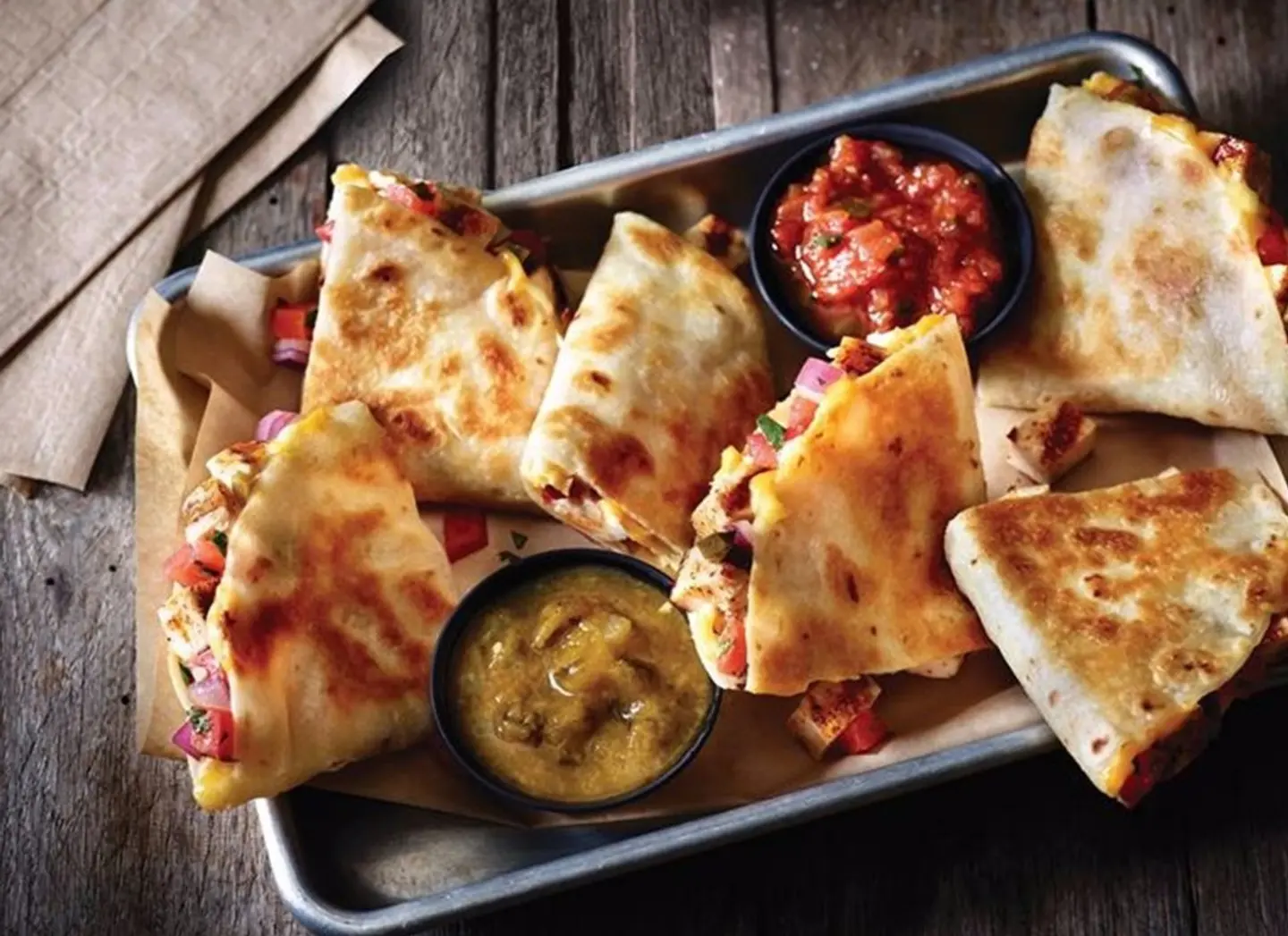 Half Chicken Quesadillas