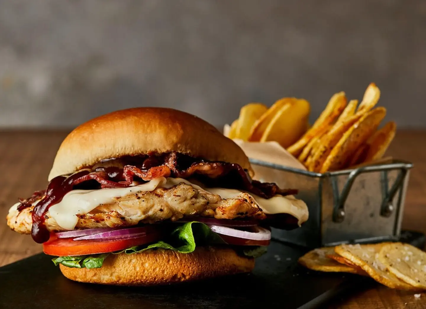 Grilled Chicken Bbq And Bacon