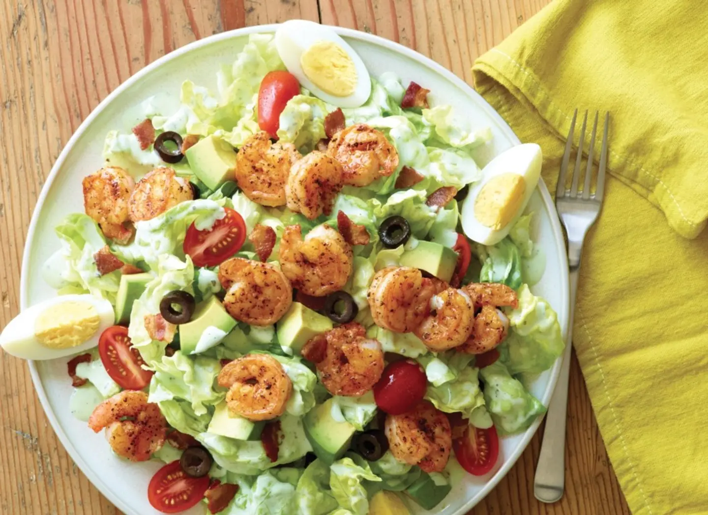 Sriracha Shrimps Quinoa Salad