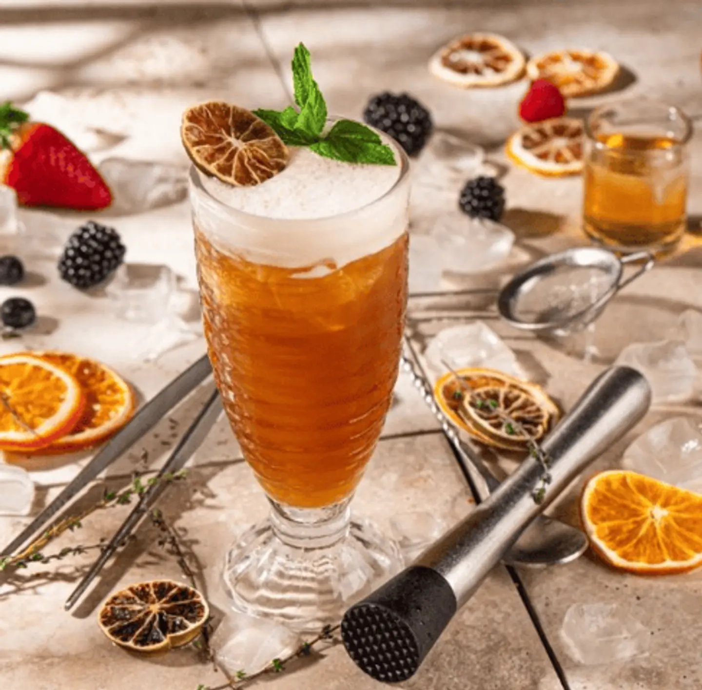 شاي مثلج بنكهة الخوخ