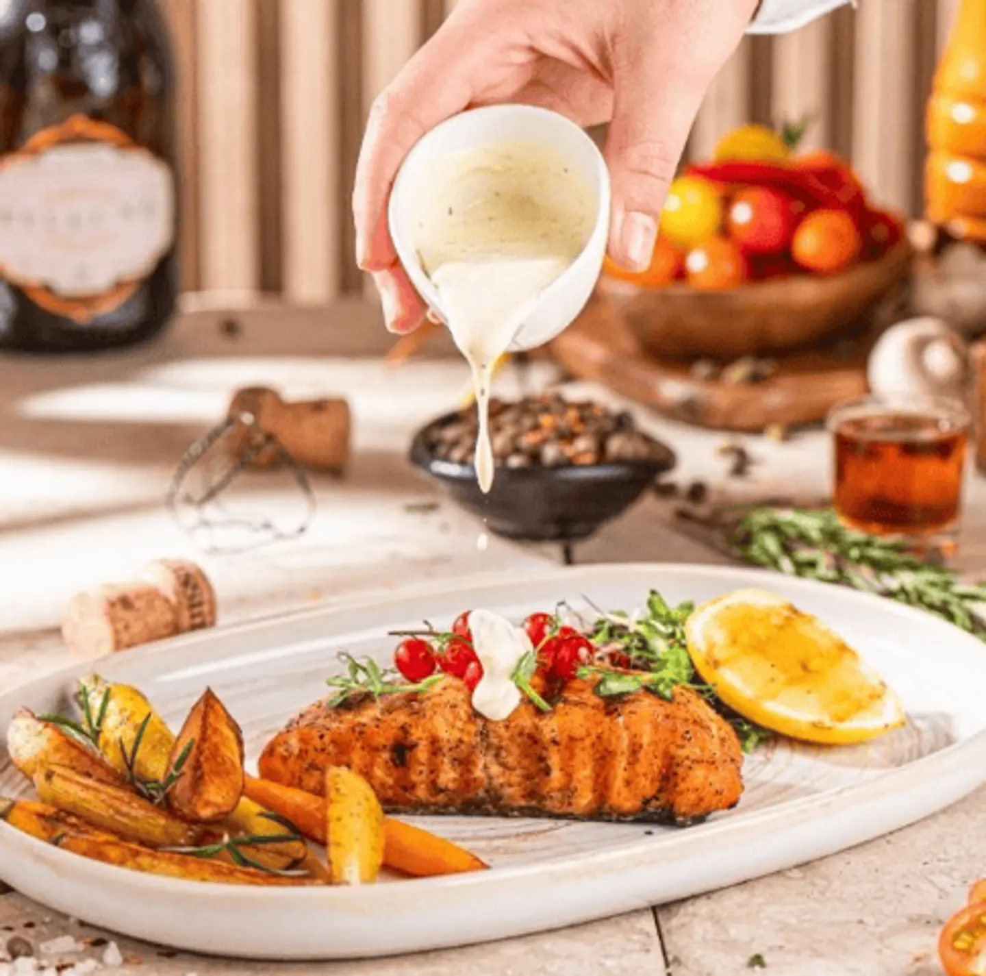 سالمون المشوي