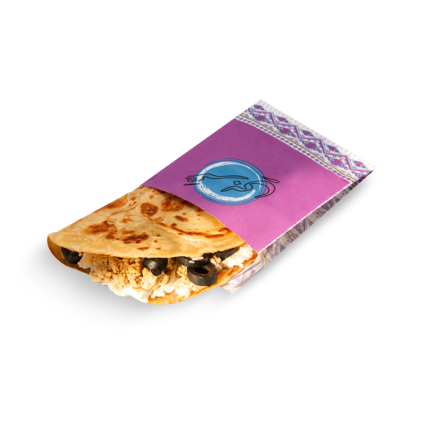 Cream Cheese & Halva Paratha With Black Olives