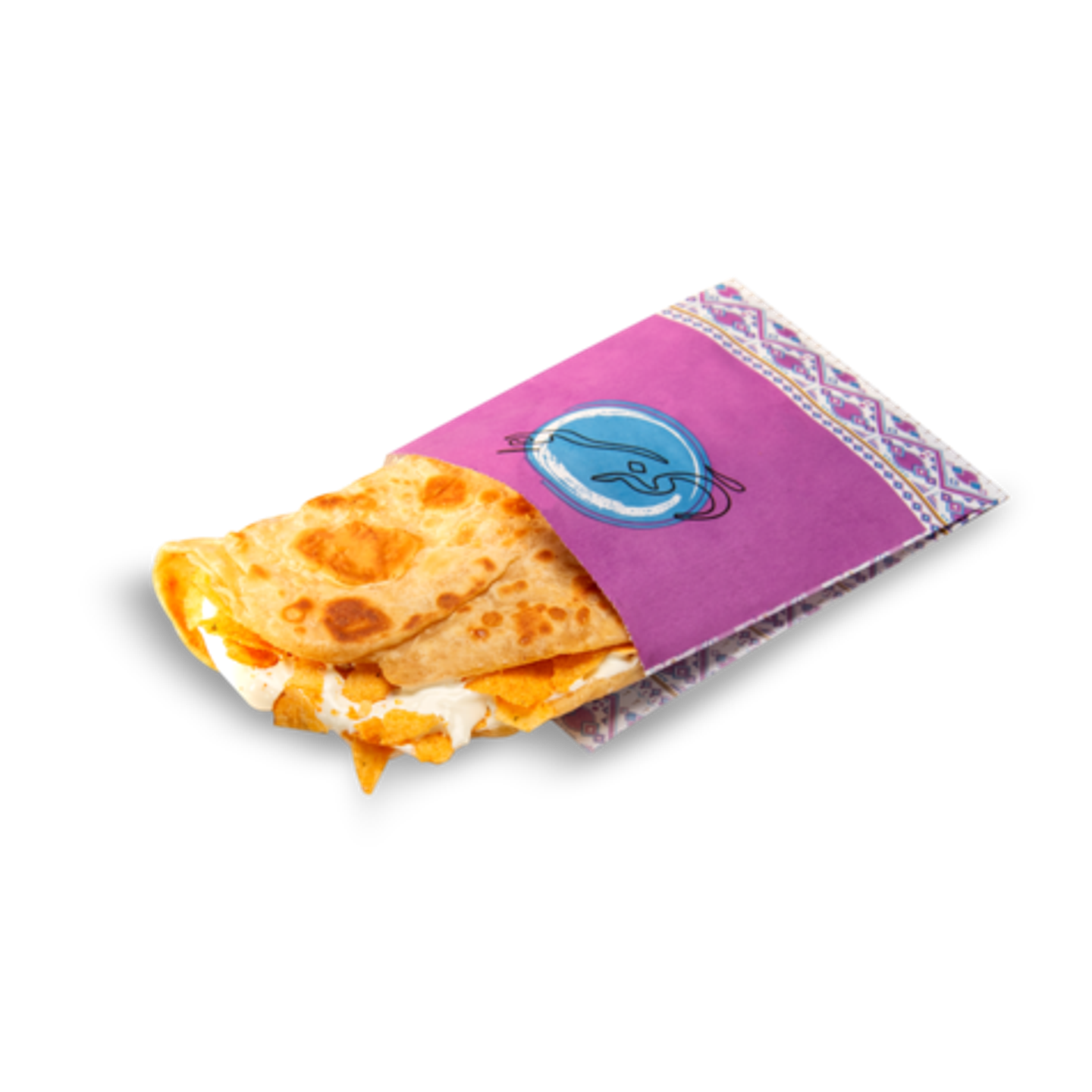 خبزه جبنة وشبس