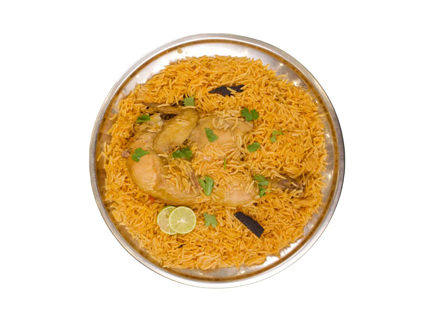 مضغوط نصف دجاجة مع الأرز