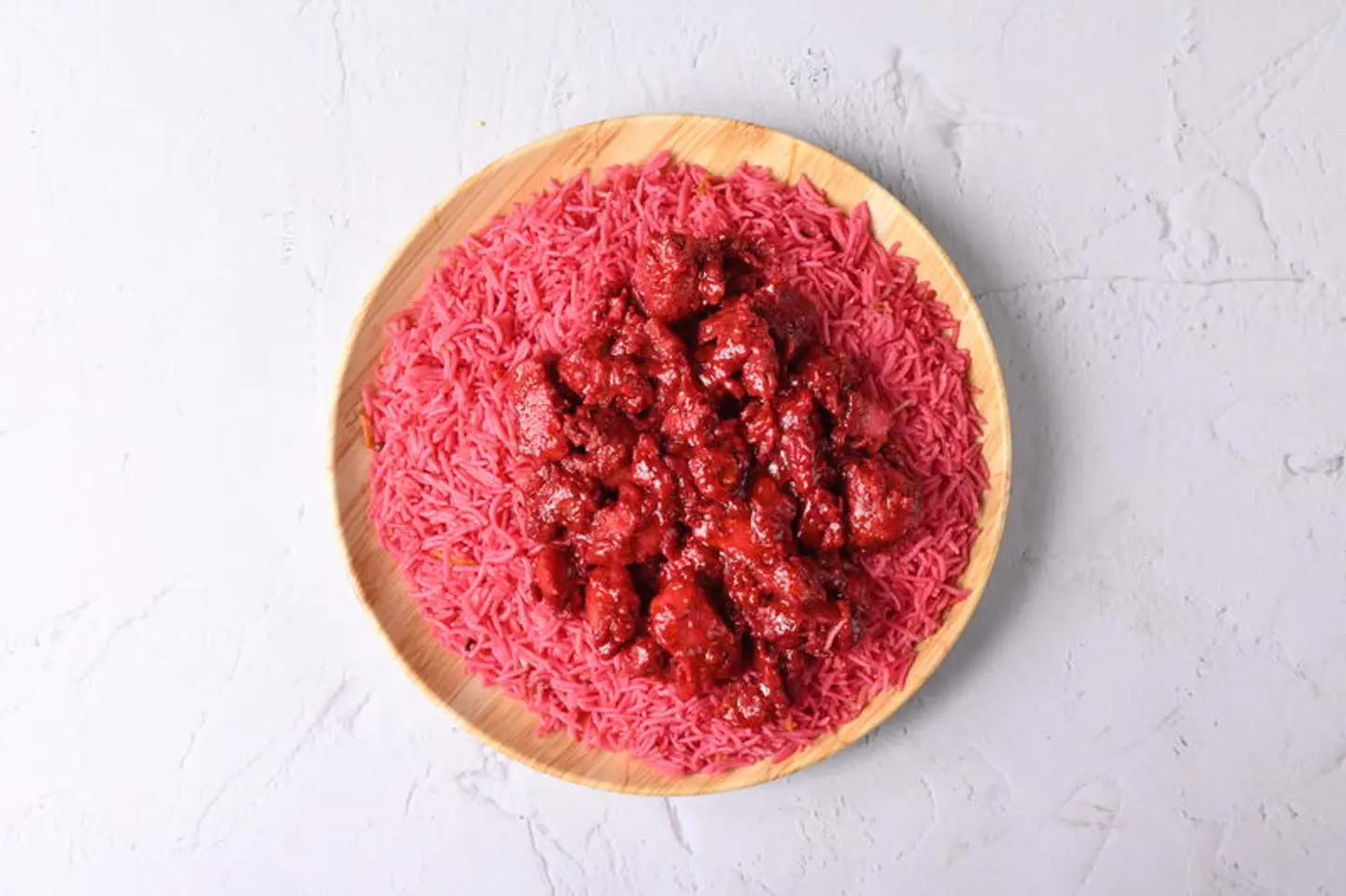 دجاج 65 مع الرز