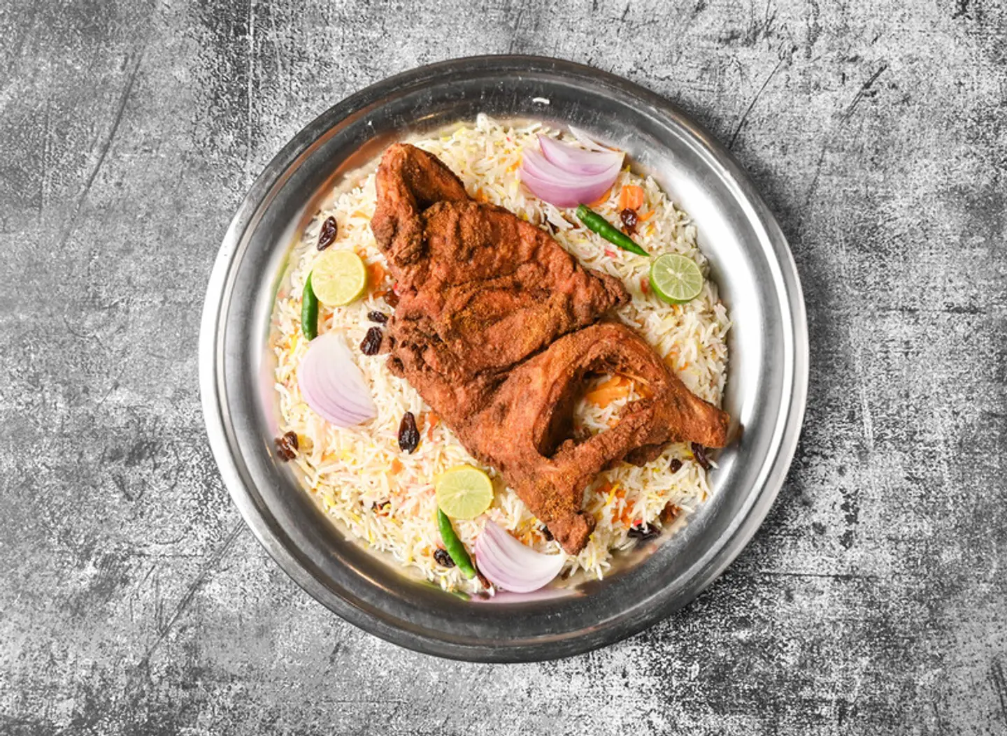 نص مقلي مع الرز