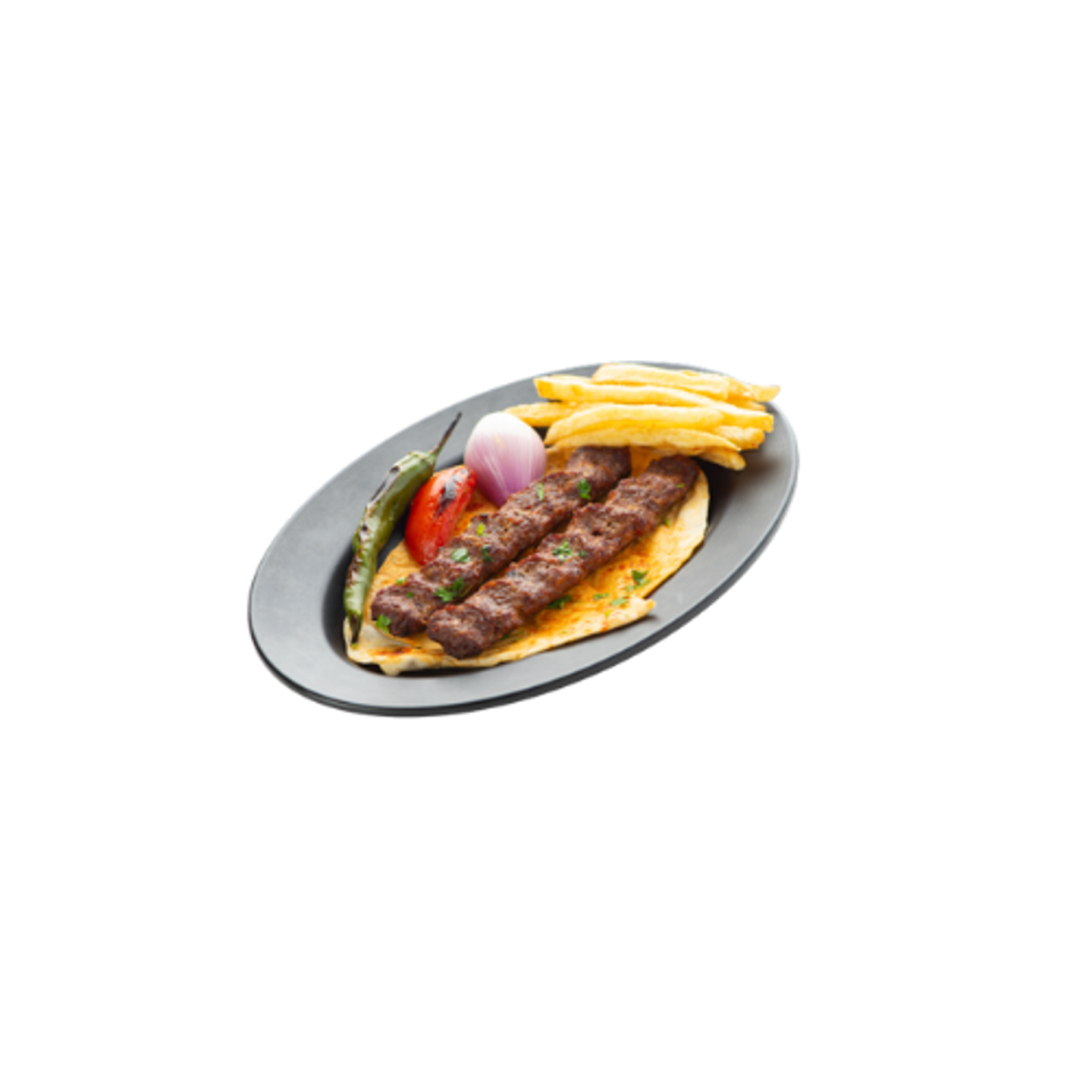 Lamb Kebab Plate (2 Skewers