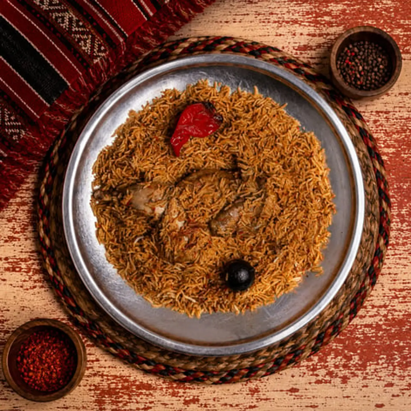 نصف دجاج مضغوط