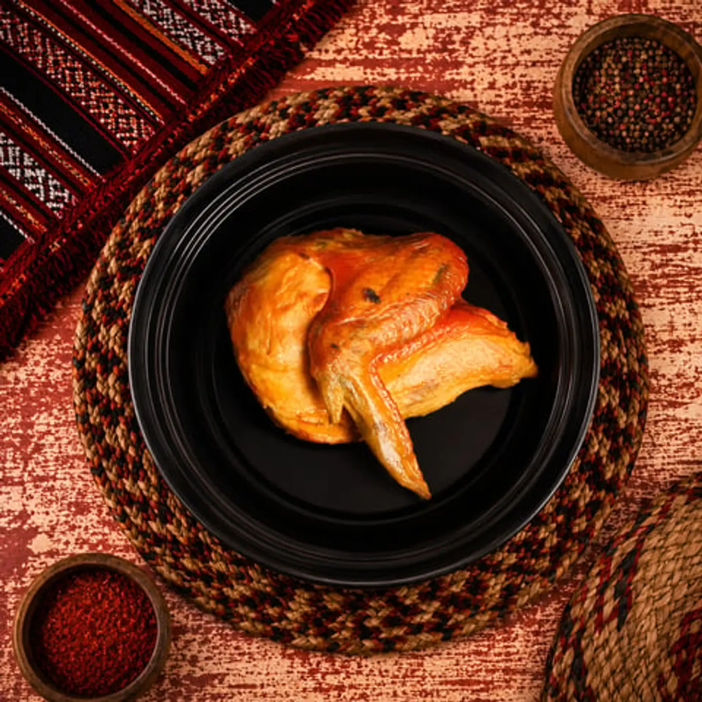ربع دجاج مندي سادة