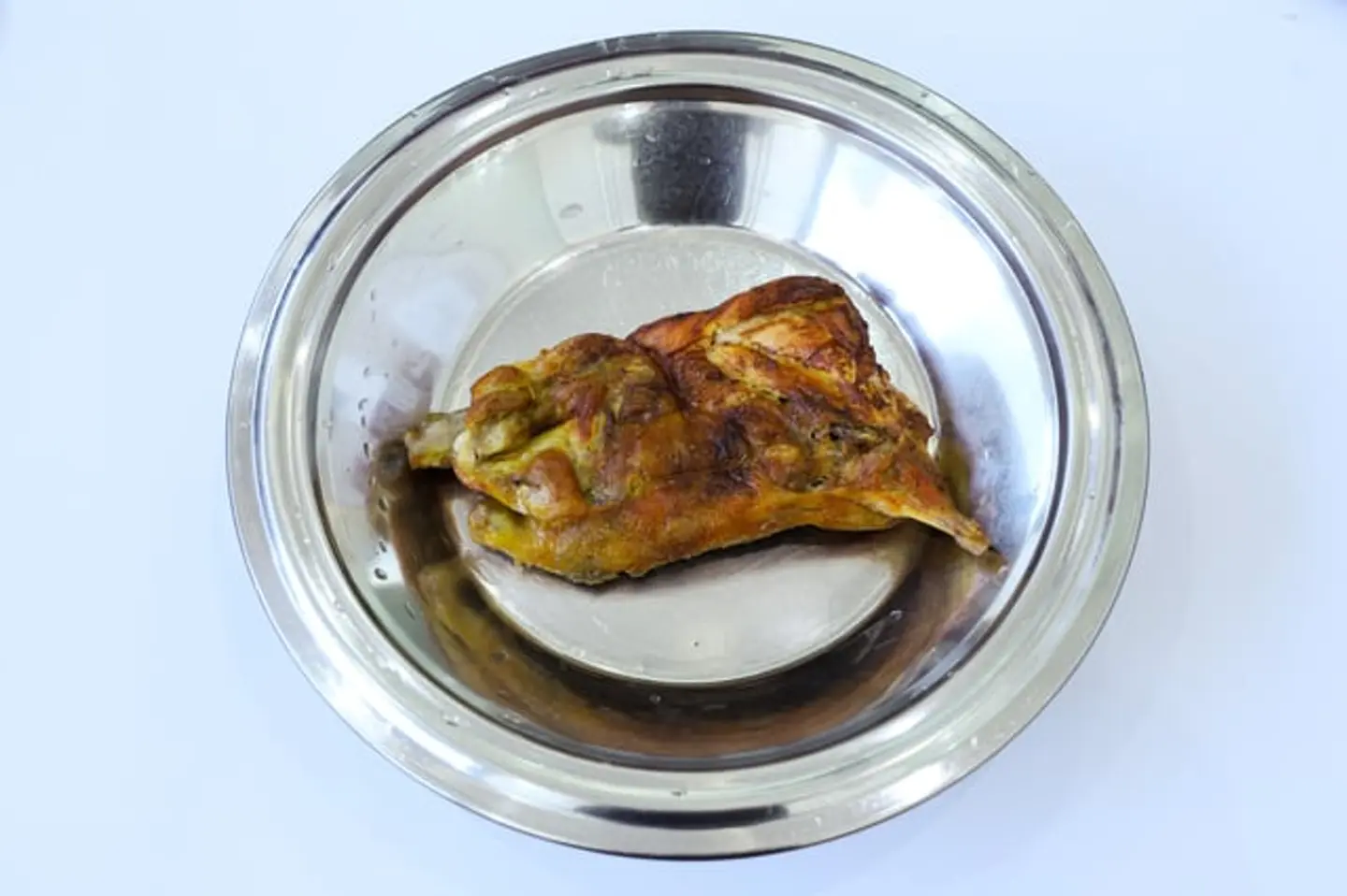 نصف دجاج مشوي سادة