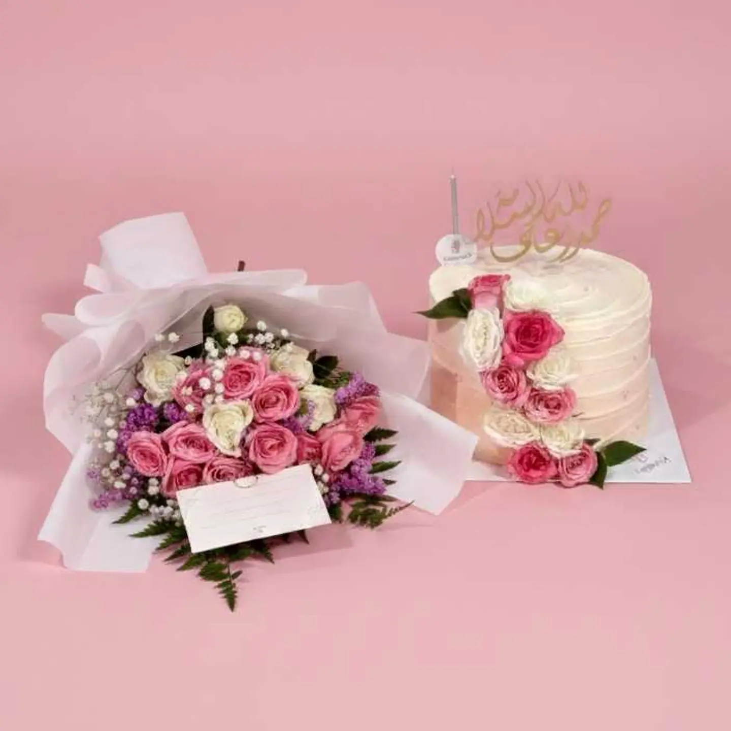 بكج كيك وباقة