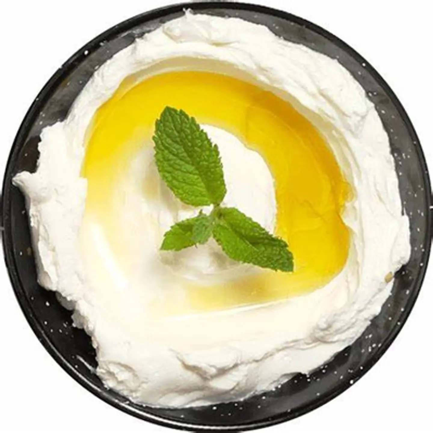 صحن لبنة زعتر بالزيتون