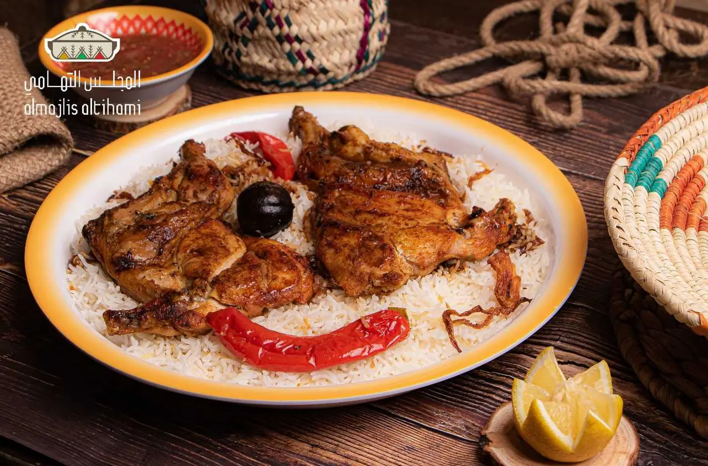 نص دجاج مظبي سادة