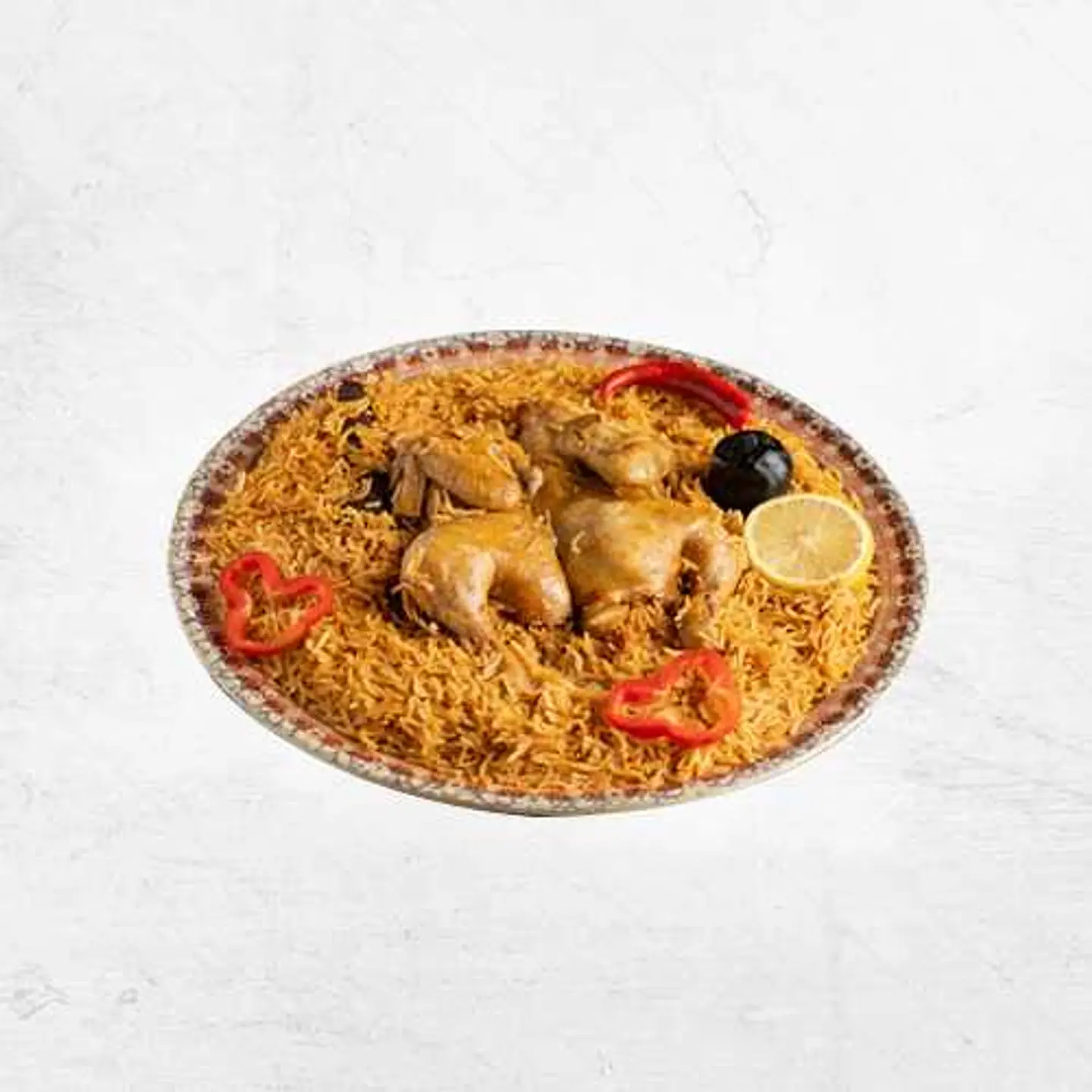 نصف حبة دجاج مضغوط