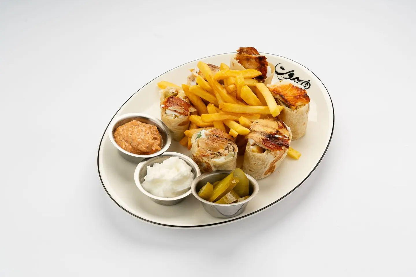 صحن شاورما دجاج صاج