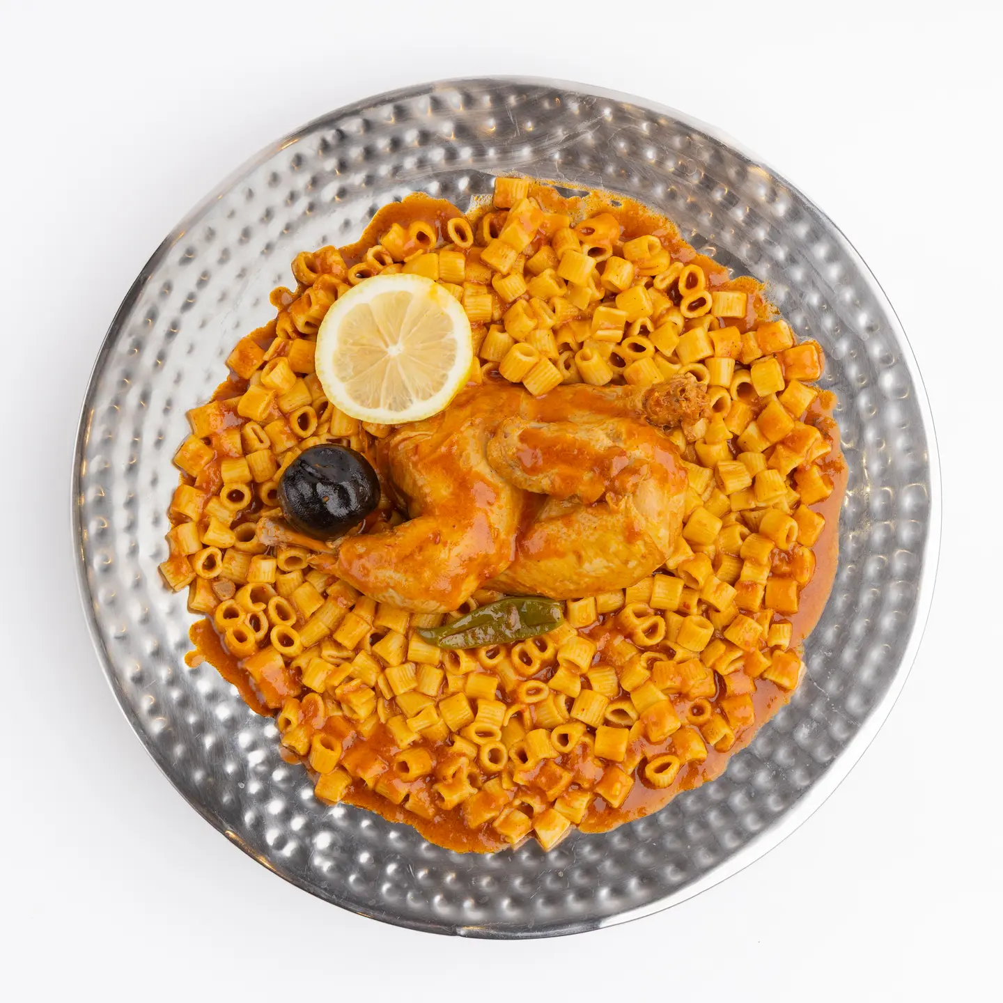 نص حبة مكرونة
