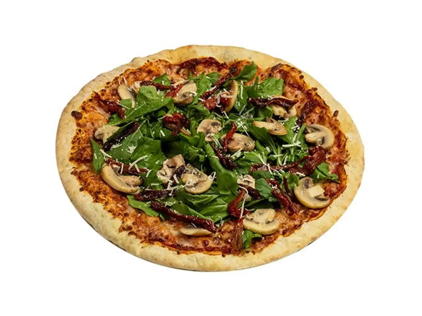Rocca And Mushroom Pizza