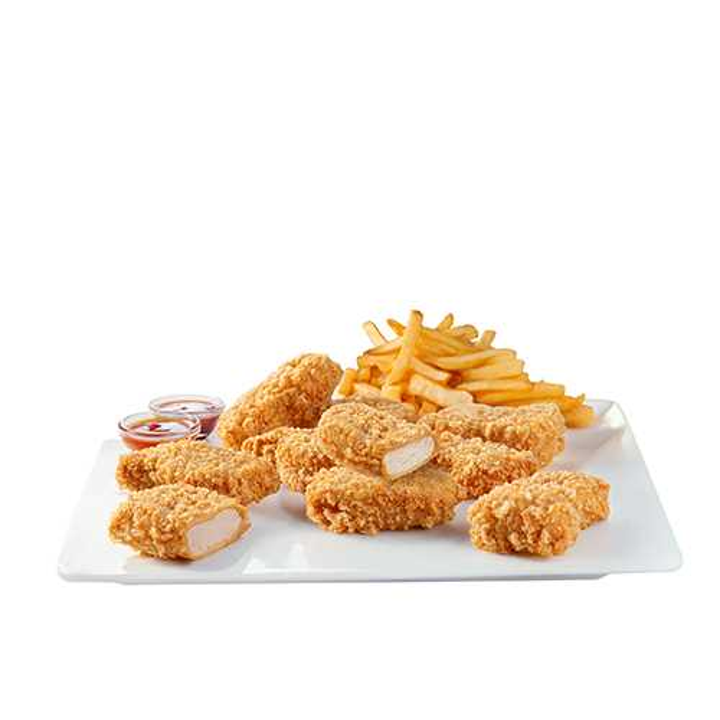 10 قطع ناجتس مع بطاطس