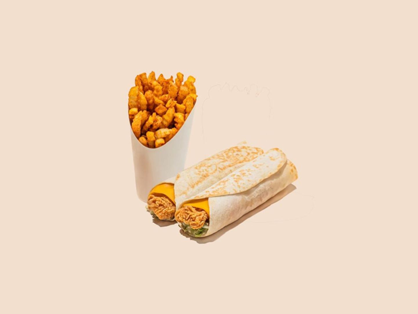 Double Chicken Wrap Meal
