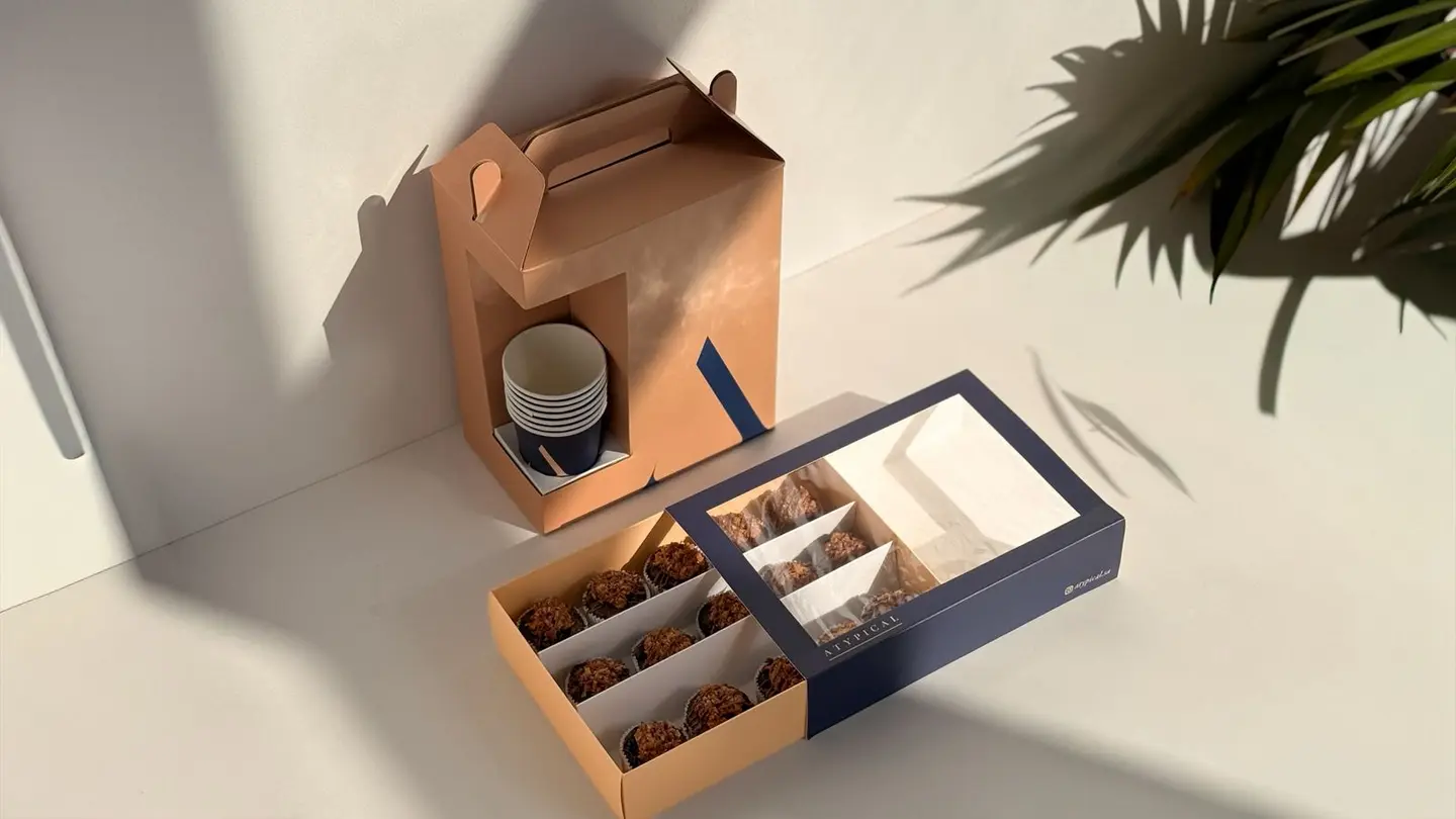 Coffee Of The Day Box 8 Cups + 15 Brownies Box