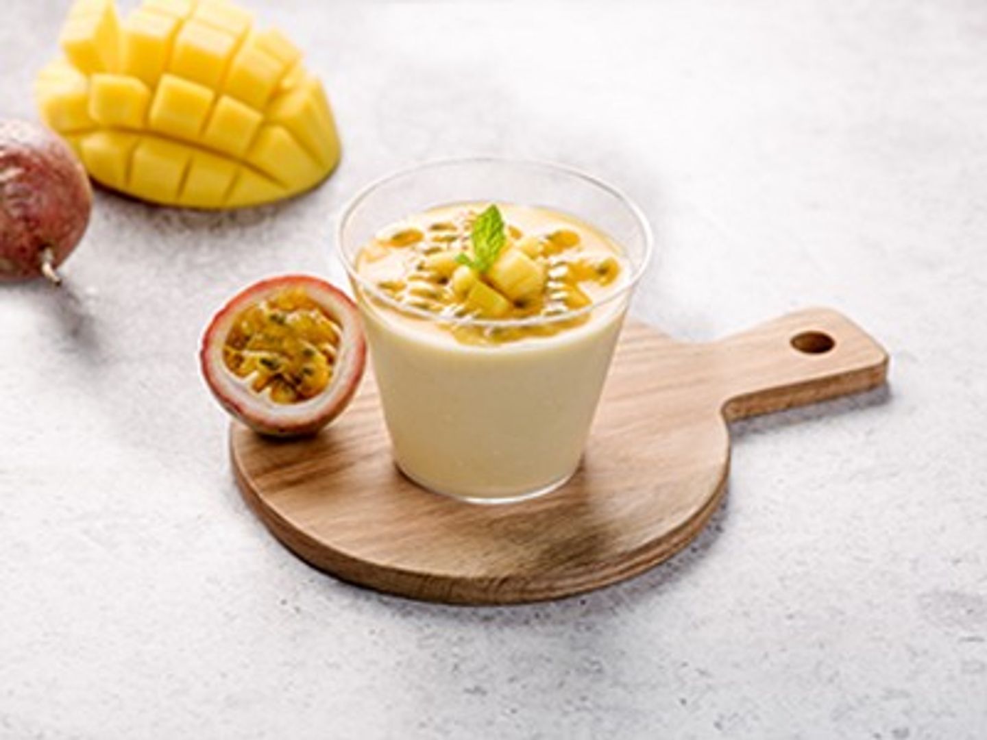 Mango And Passion Fruit Panna Cotta