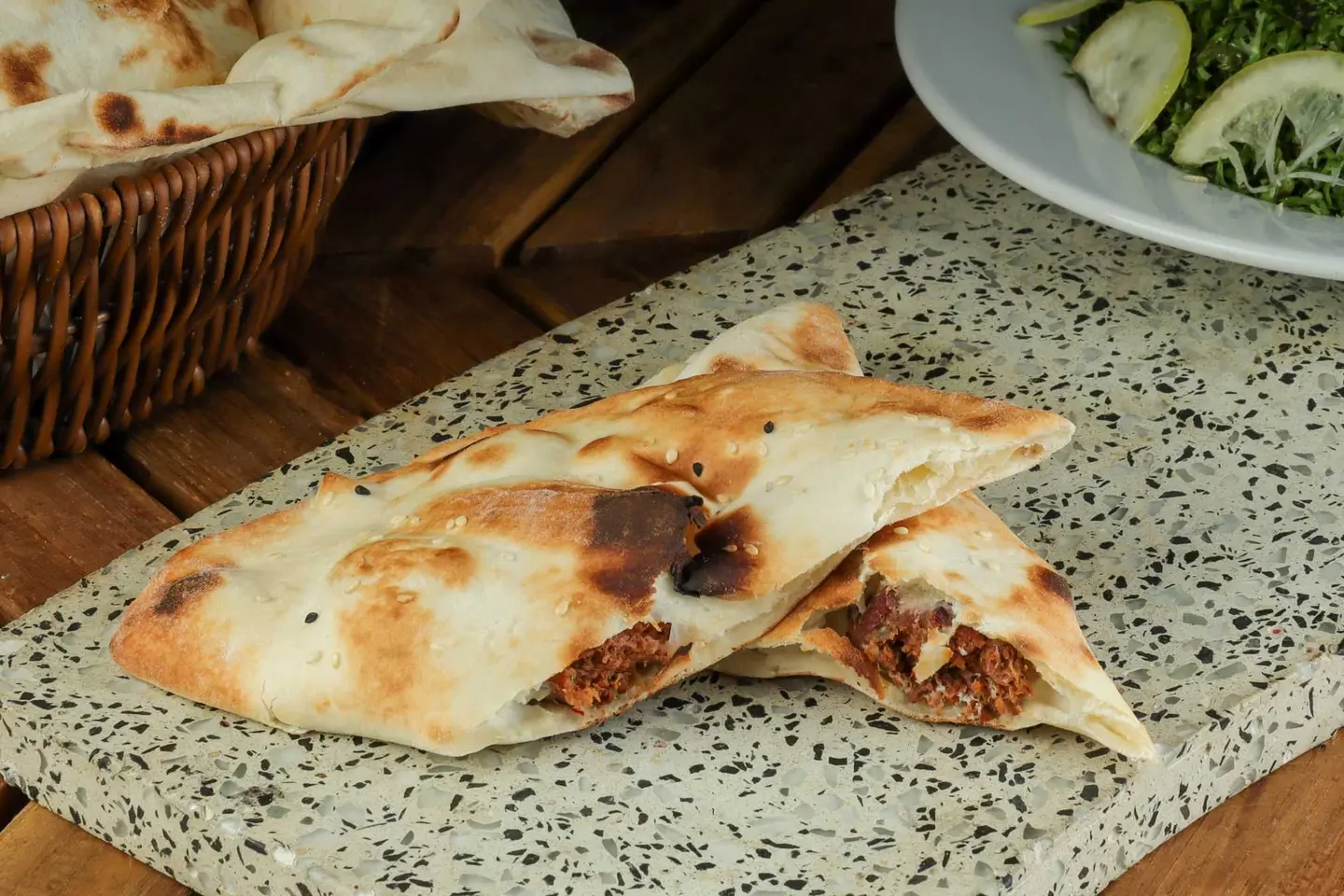 Meat Kebab & Labneh Wrap