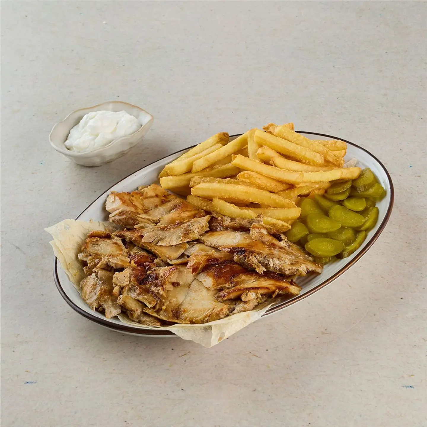 طبق شاورما الدجاج