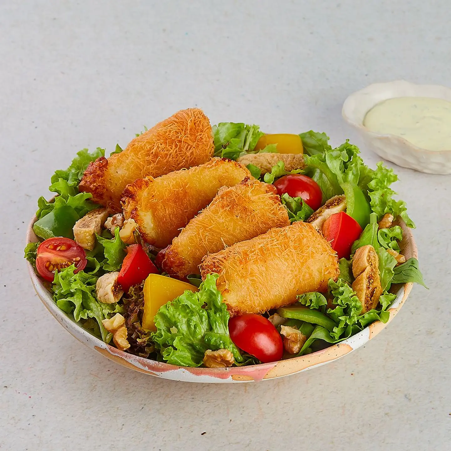 Crispy Halloumi Salad