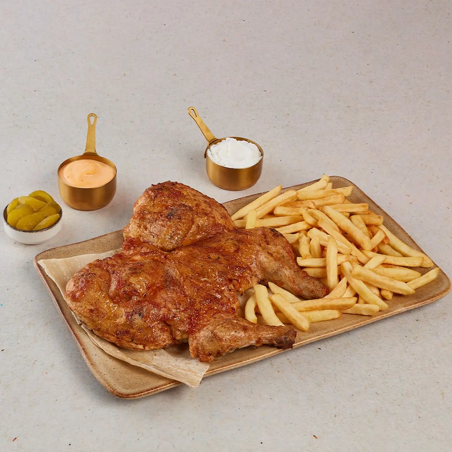 Whole Charcoal Grilled Chicken Platter