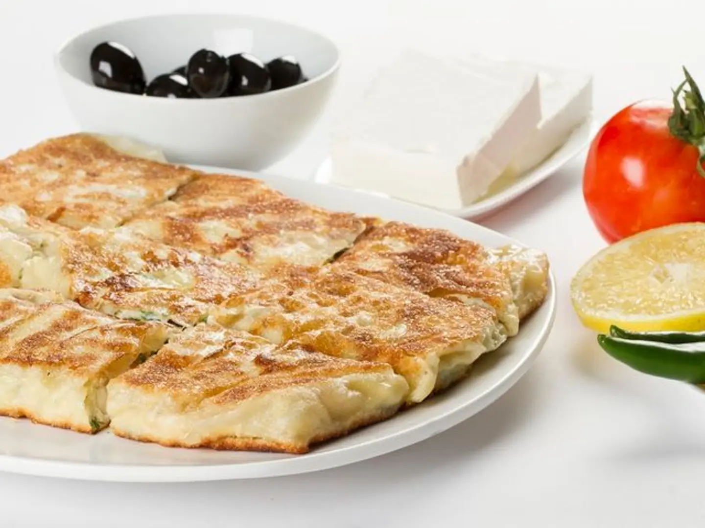 Mutabbaq White Cheese & Olives