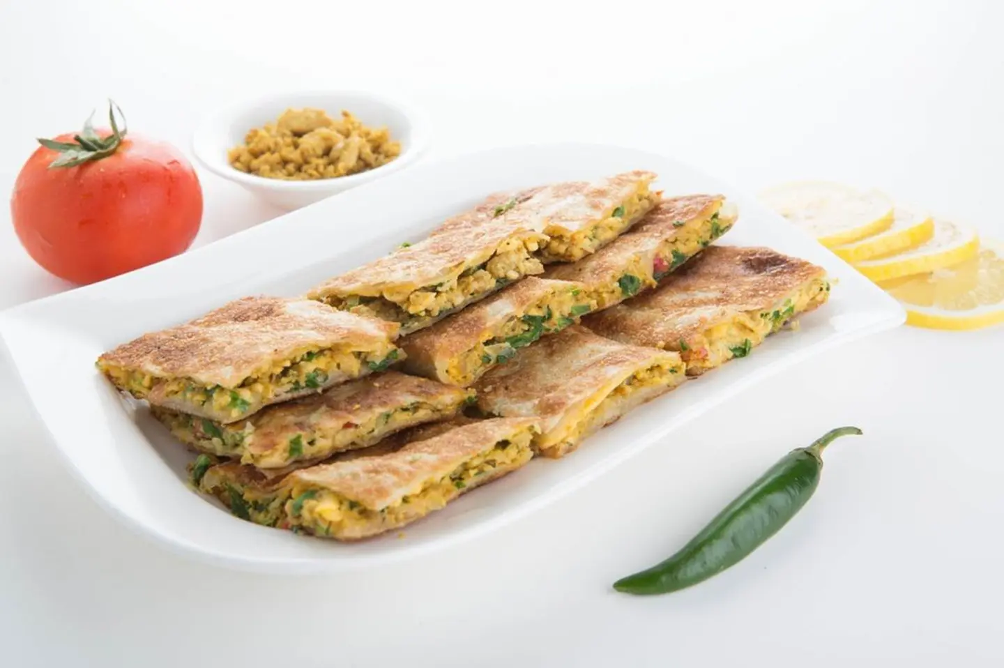 Cheddar Cheese Motabaq With Beef