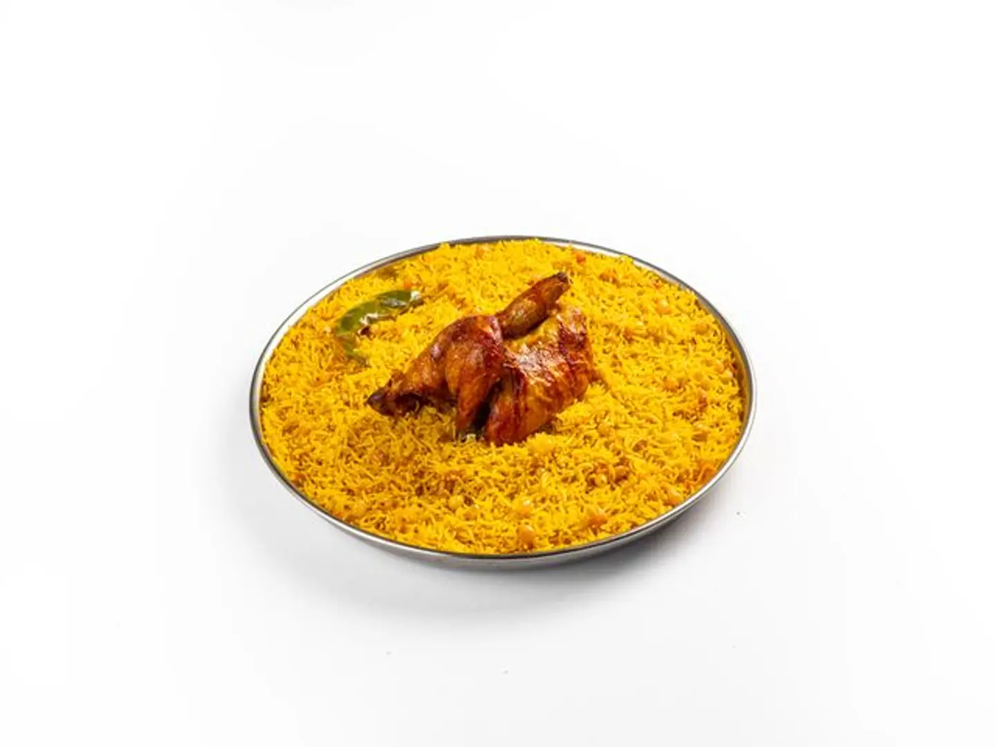 Half Grilled Chicken With Rice