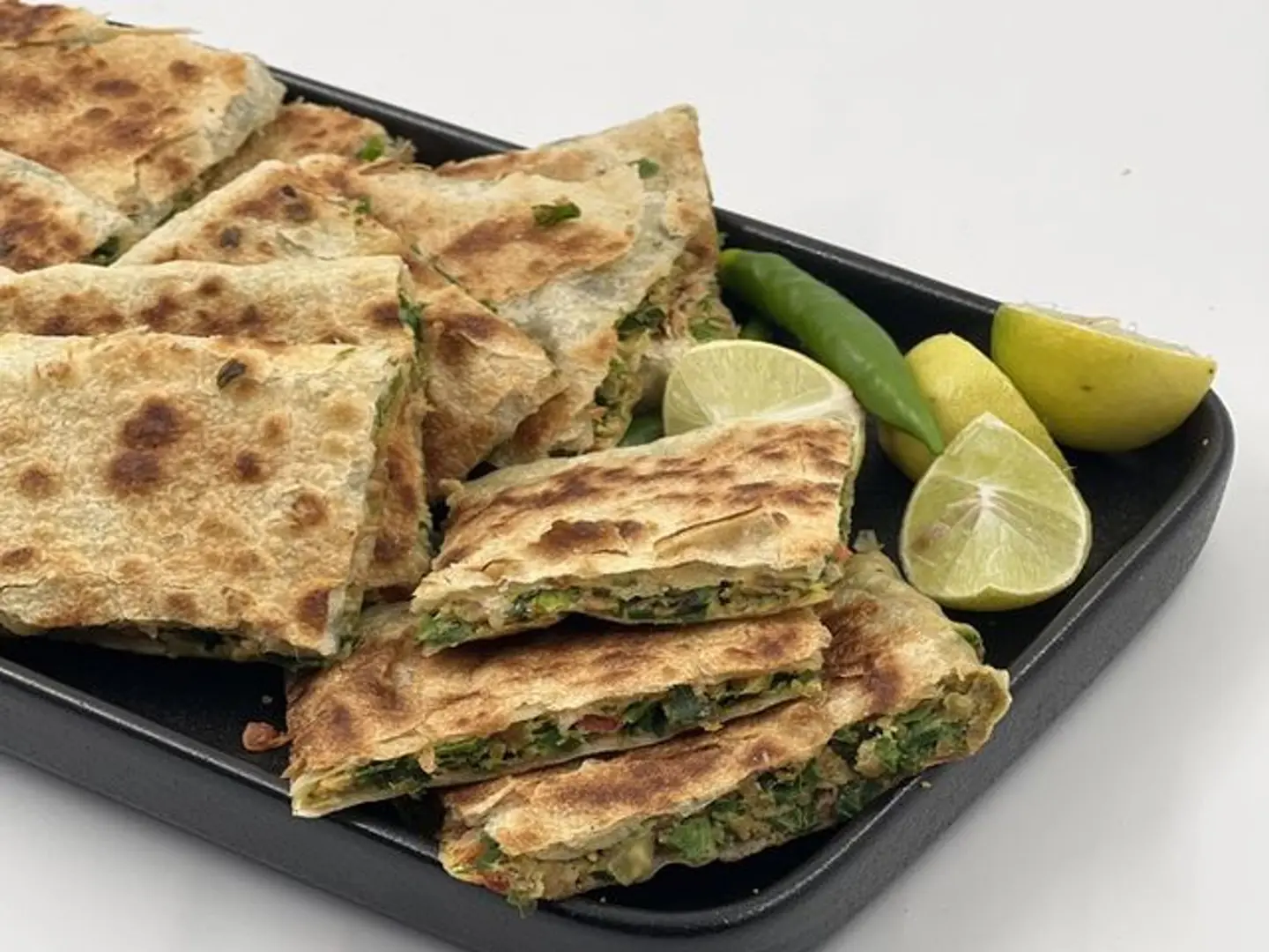 Savory Mutabbaq With Eggs And Vegetables