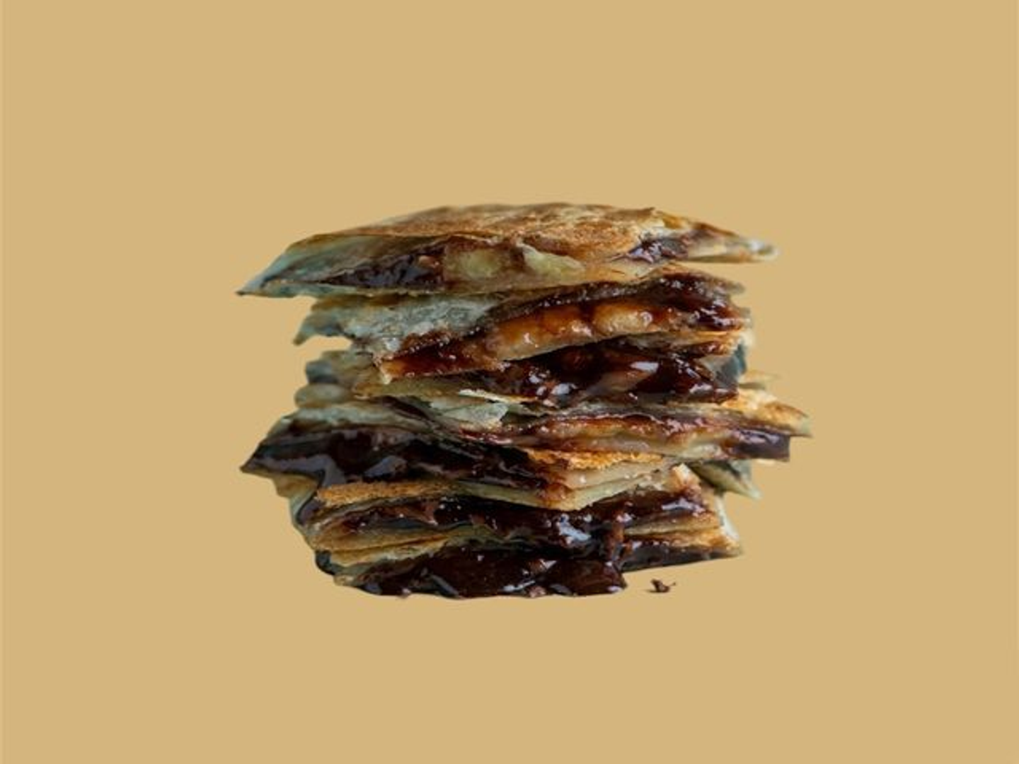 مطبق قشطة مع شوكلاته
