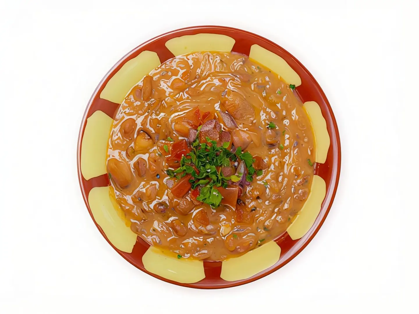 صحن فول ساده - وسط