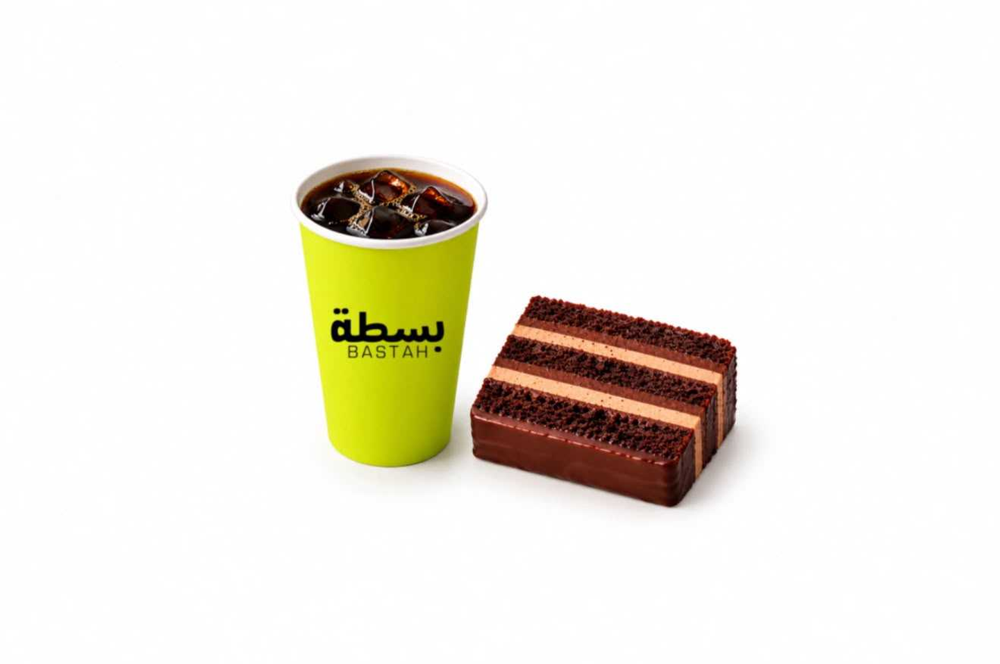 Medium Ice Coffee + London Cake