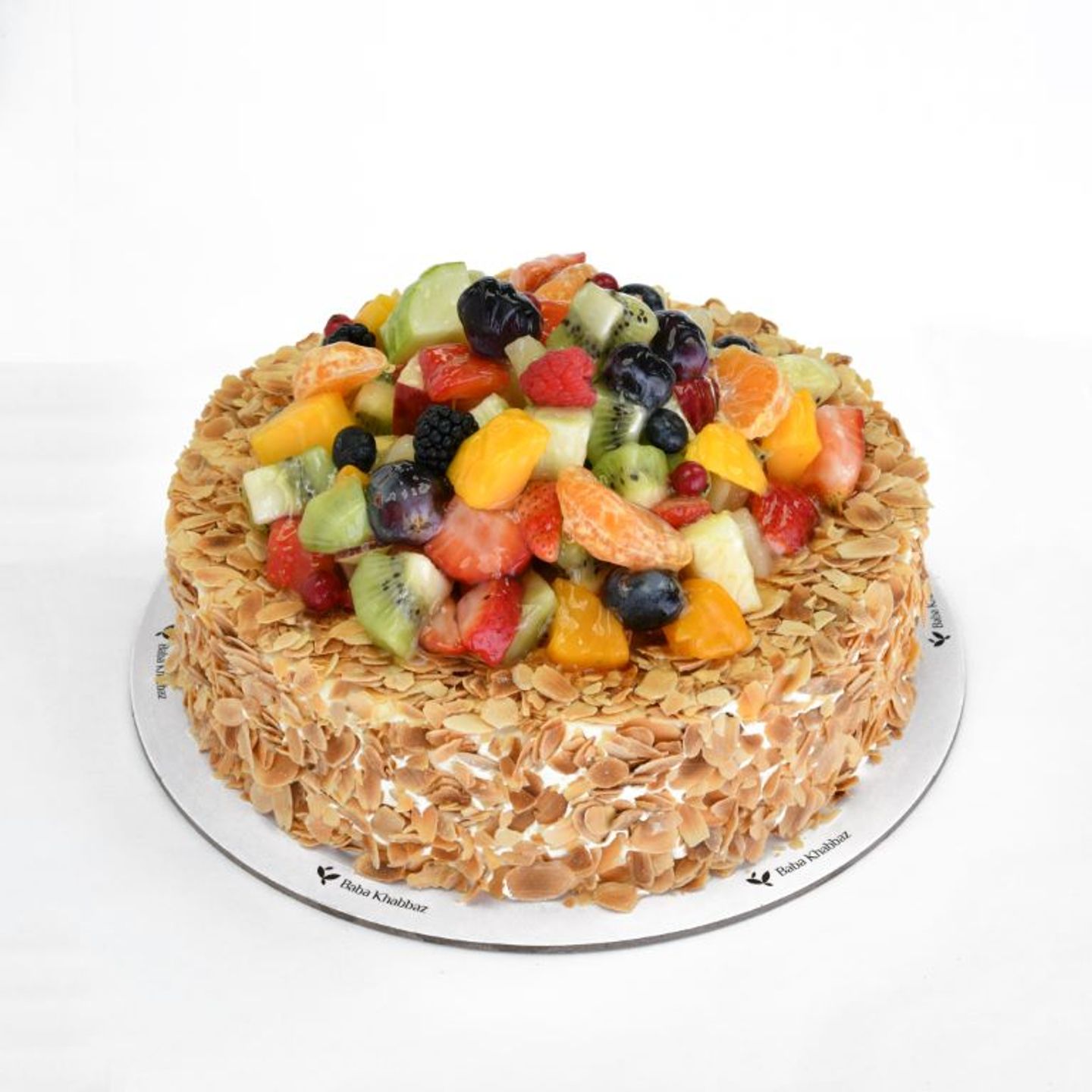 Sliced Almond Fruits Cake