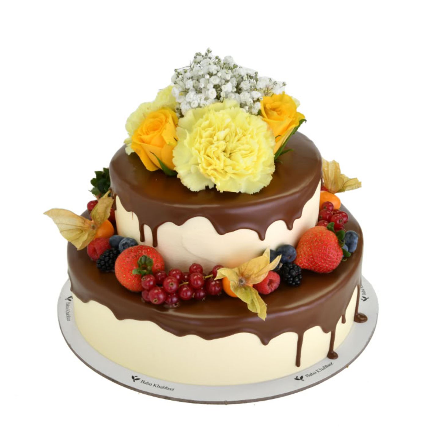 Chocolate Fruits Cake 2 Layer