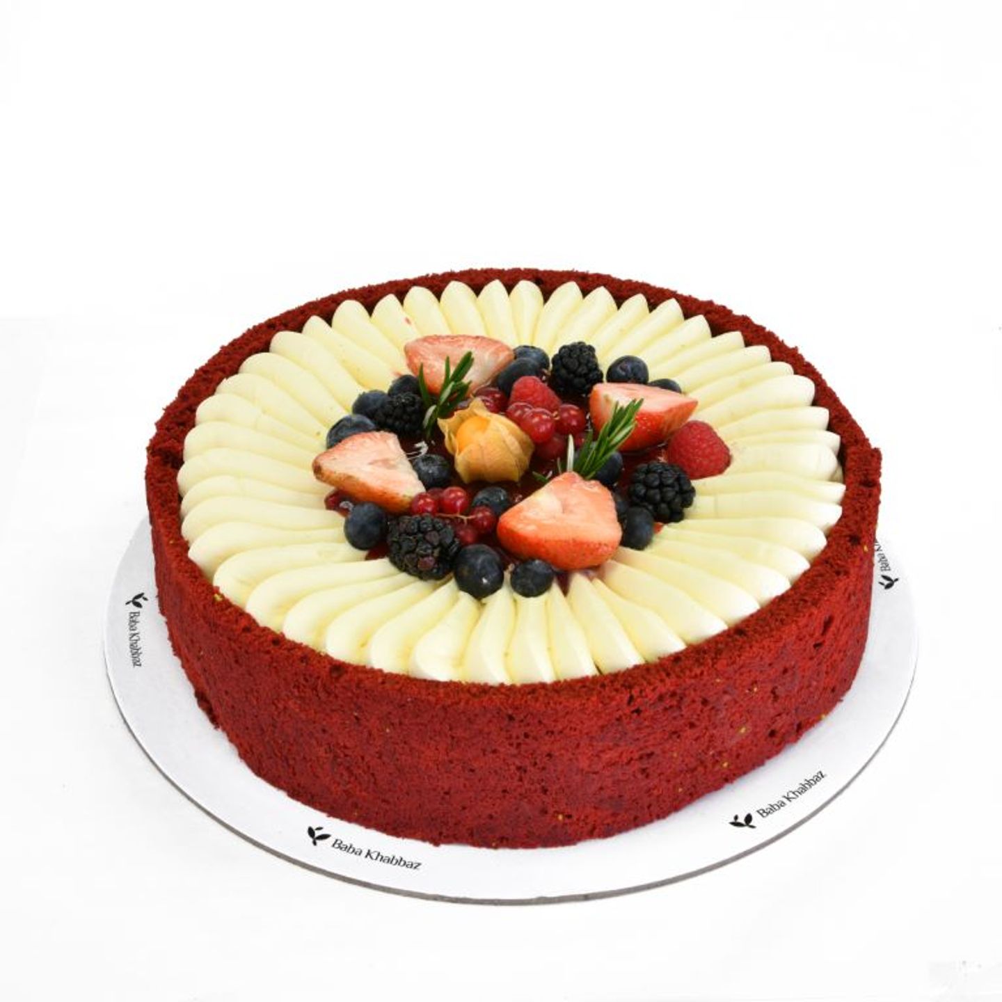 Red Velvet Fruits Cake